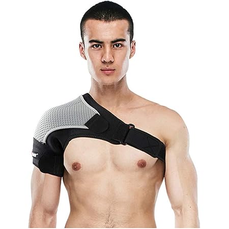 Amazon Co Jp 肩サポーター 男女兼用 スポーツ 五十肩 脱臼 肩固定 四十肩 フリーサイズ 野球 ストレッチ 肩関節 肩痛 けが防止 テニス 調節可能 肩痛補助ベルト付き ドラッグストア