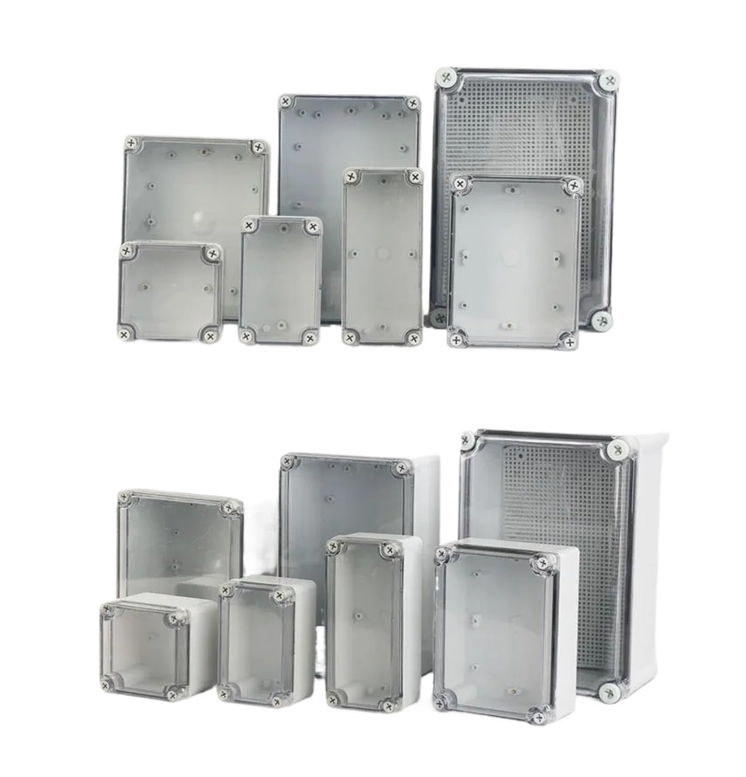 Boîtier de raccordement électrique étanche IP67 couvercle Transparent extérieur étanche bricolage boîte de jonction électrique ABS boîtier en plastique boîte de Distribution 1Pc(250x150x130mm)