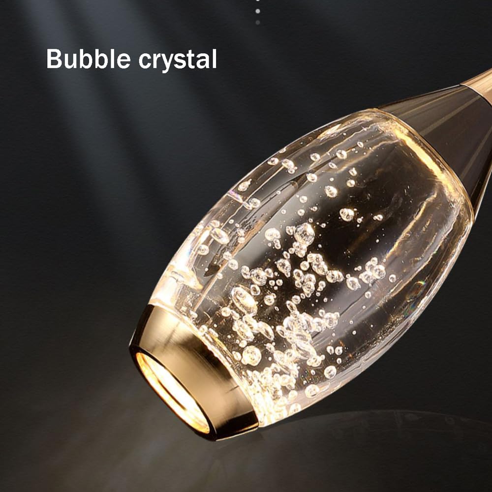 Nowoczesny cylindryczny styl cylindryczny LED lampa wisząca LED 2 światła, czarno-złoty mini żyrandol w stylu vintage, inspiracja z połowy wieku, do przedpokoju, e