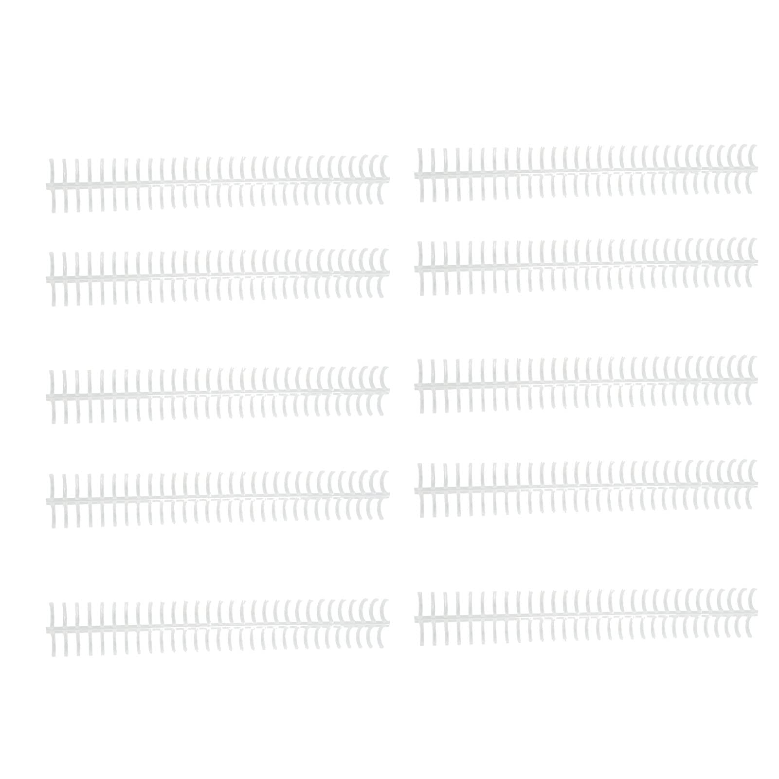 Reliure de feuilles mobiles avec les spirales en plastique transparent 30 trous 16 mm