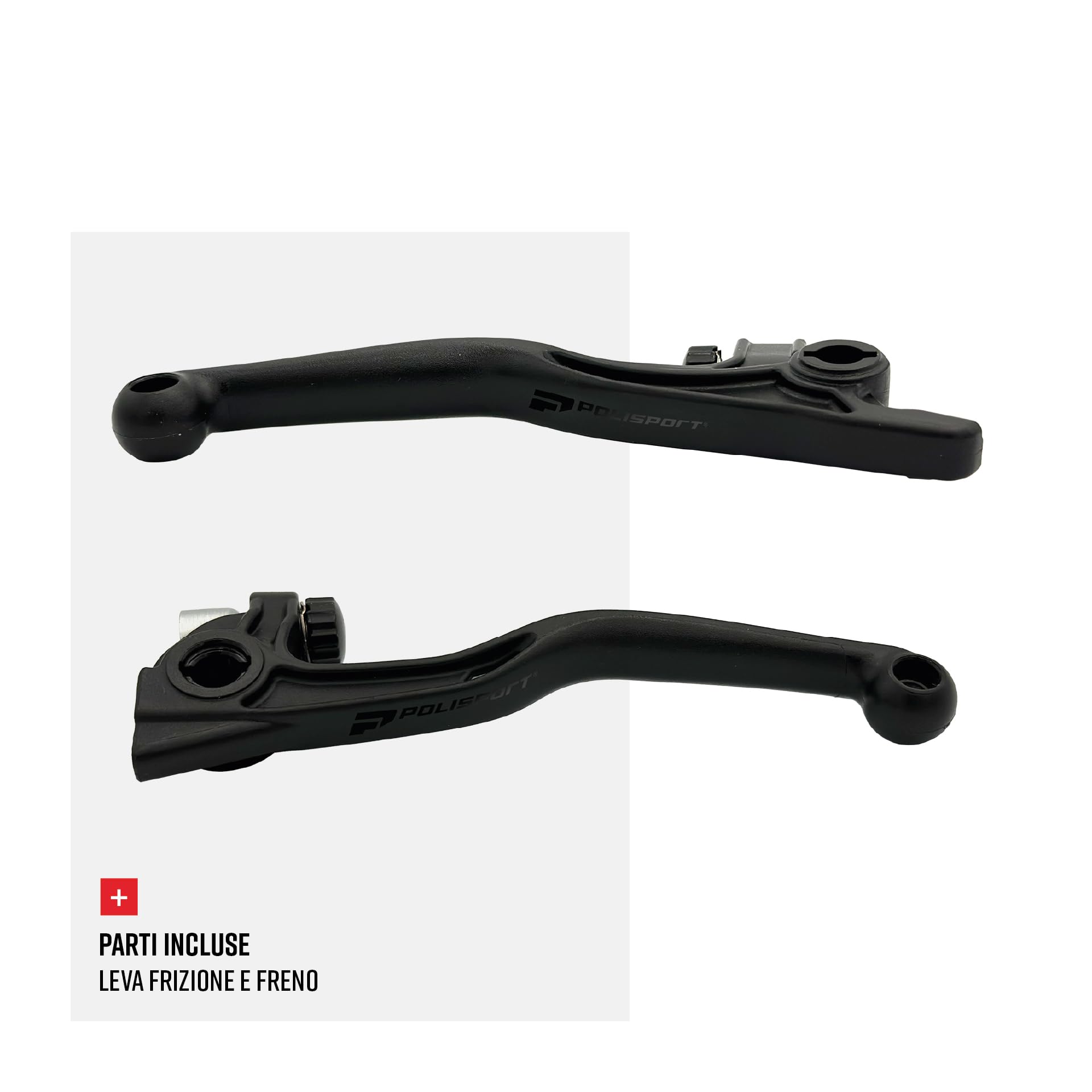 Polisport 91575 - Set di leve pieghevoli infrangibili ATP compatibile con motociclette TRIUMPH di colore Nero