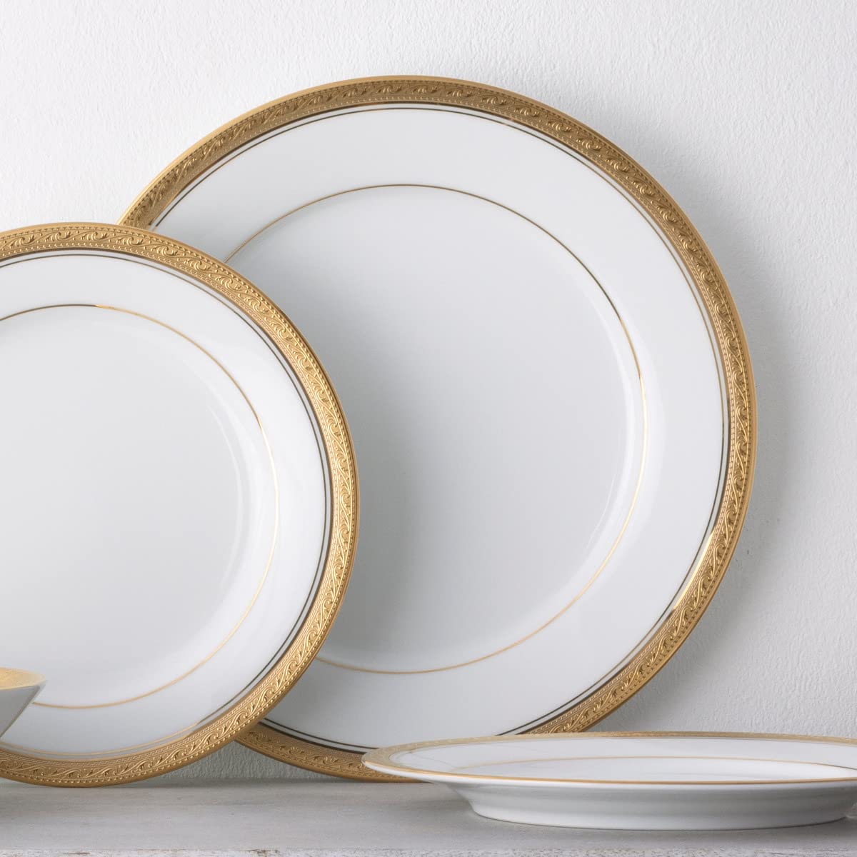 Noritake Crestwood Gold 5-Piece Place Setting : Amazon.in: Home