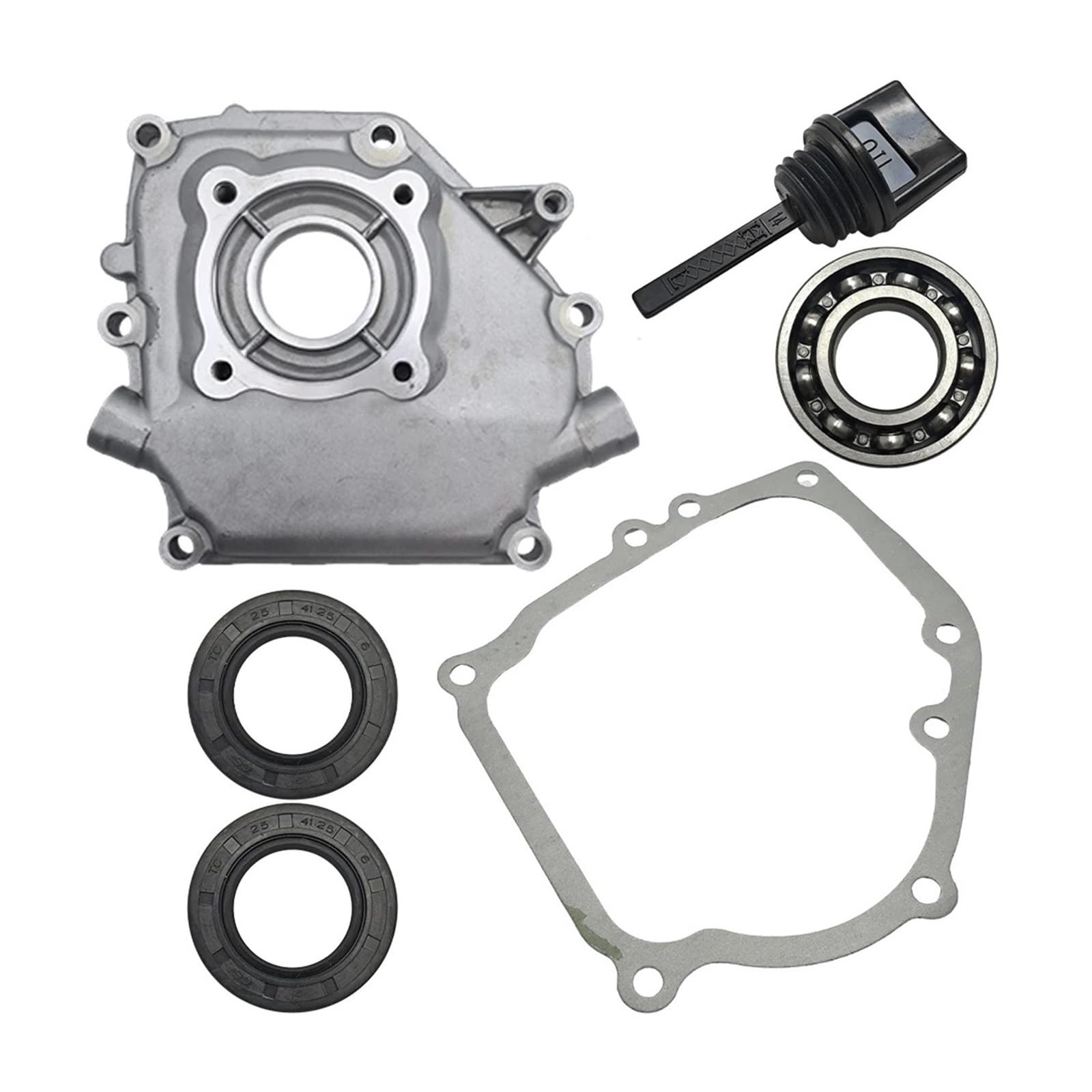 Accesorios para cortacésped Junta Protectora del cárter for GX160 GX200 GX 160 200 5.5HP 6.5HP cojinete de manivela Sello de Aceite Varilla de Nivel Pieza del Motor del cortacésped