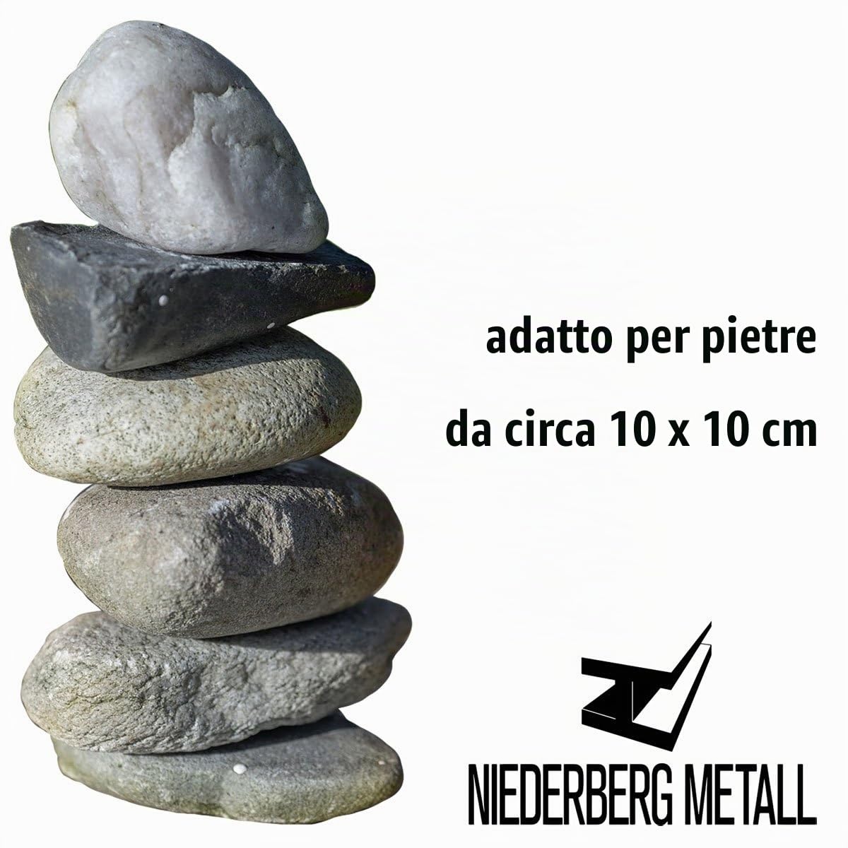 Gabbione 100x50x50 cm - Maglia 10x10 cm - Barriera Acustica Aiuola Rialzata - Gabbia Pietra Spirale - Zincato Caldo Riempibile - Galvanizzato Filo Acciaio Giardino Esterno Muro Sassi