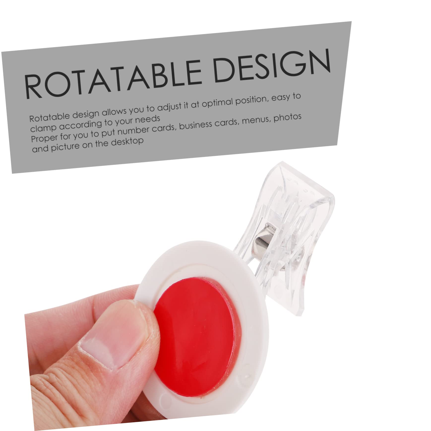 48pezzi Clip Stands Per Etichette Rotanti Plastica Da Supporti Pubblicitari Trasparenti Per Negozi e Supermercati Facili Resistente Alla Rottura