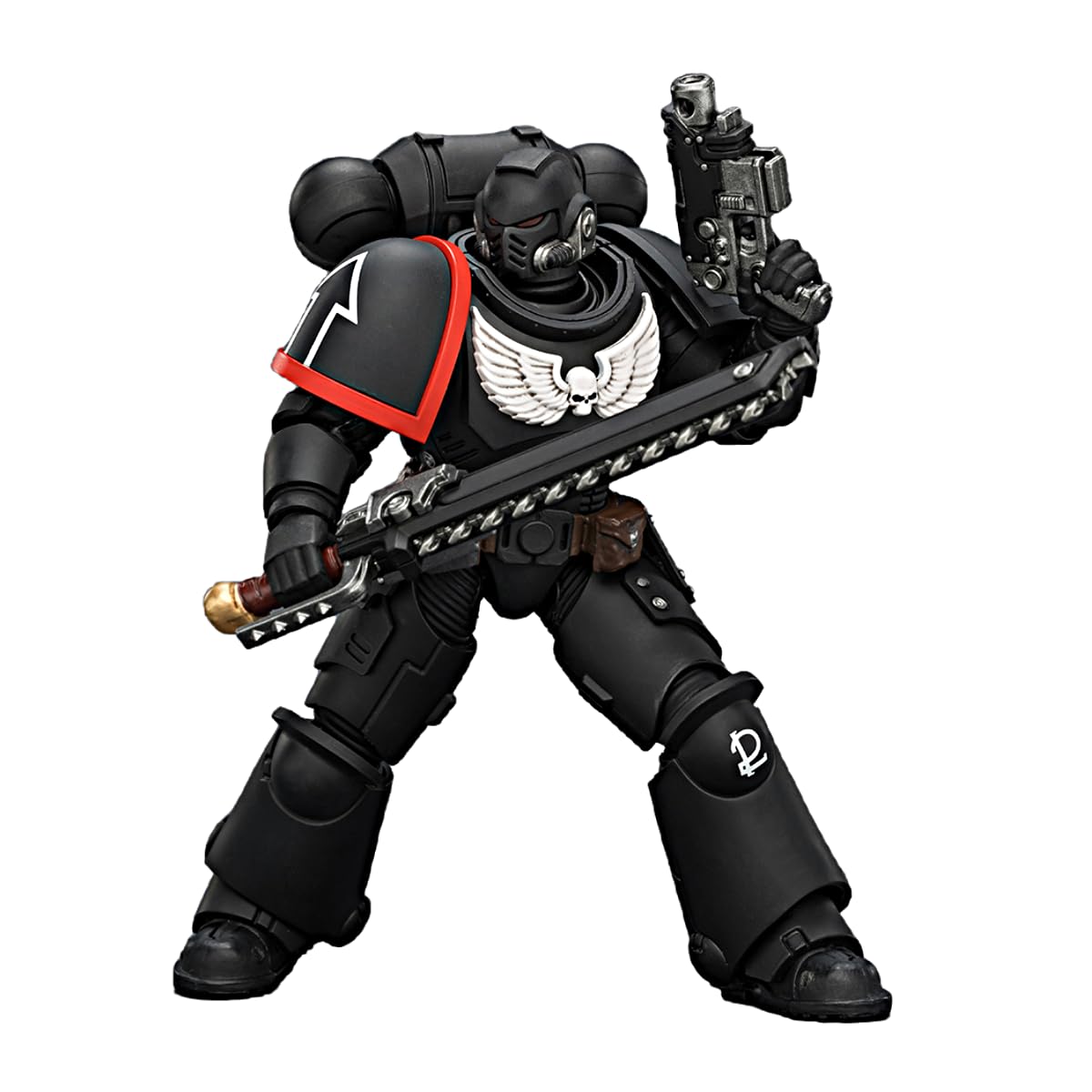 TOYVERSE JOYTOY Warhammer 40,000 Raven Guard Intercessor with Bolt Rifle, Bolt Pistol and Chainsword 1/18 Scale Action Figure Character Model 15+