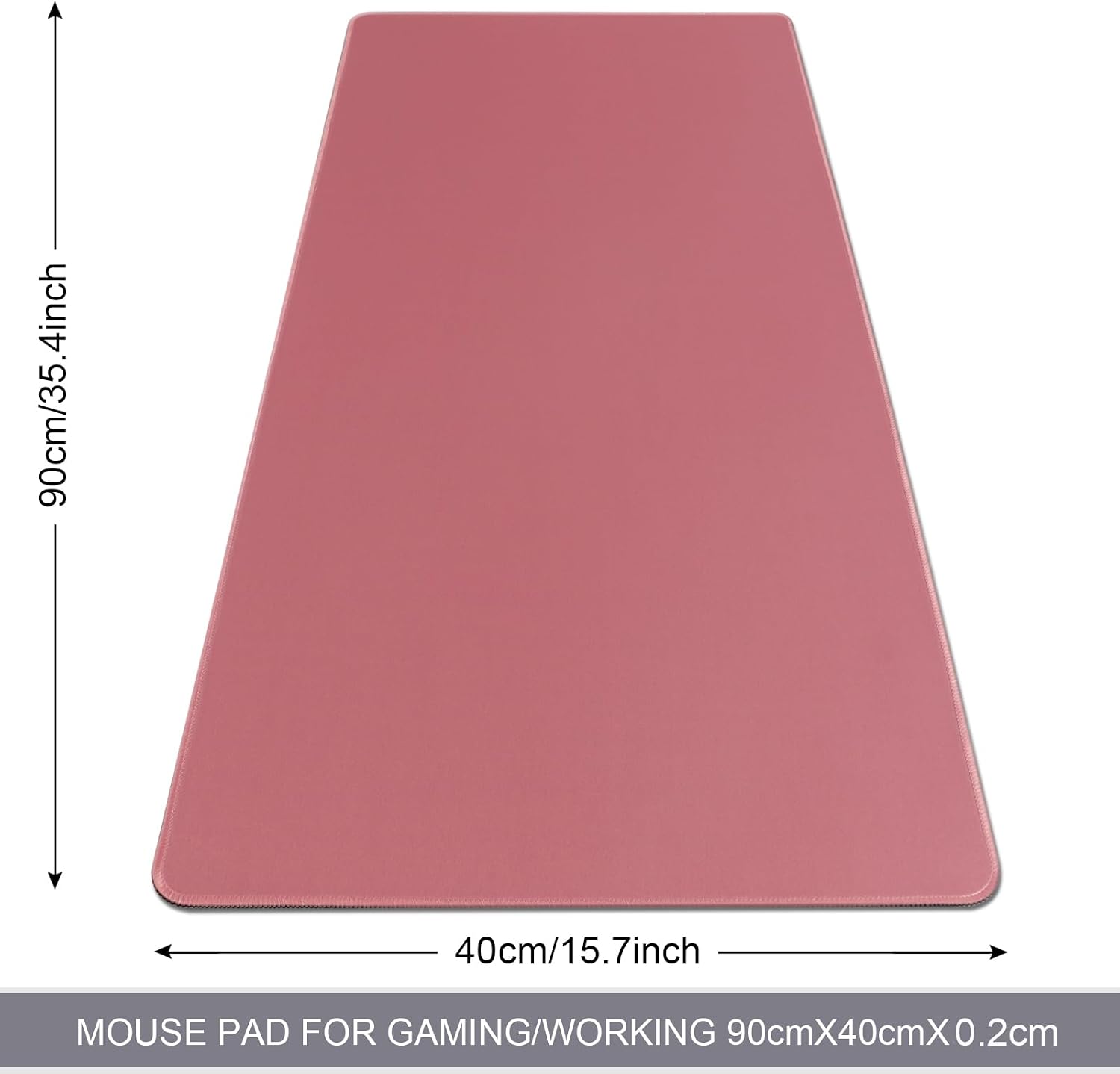 XXL Gaming Mouse Pad 35.4x15.7 Professional Large Mouse Pad & Computer Game Mouse Mat-90x40 Darkpinkus - 2