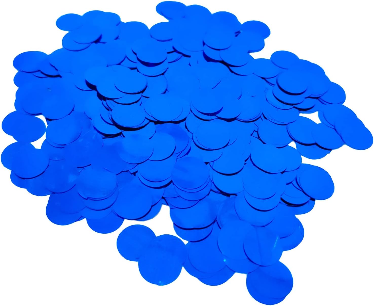 Blue Foil Confetti, Round Dots Foil Glitter Table Confetti