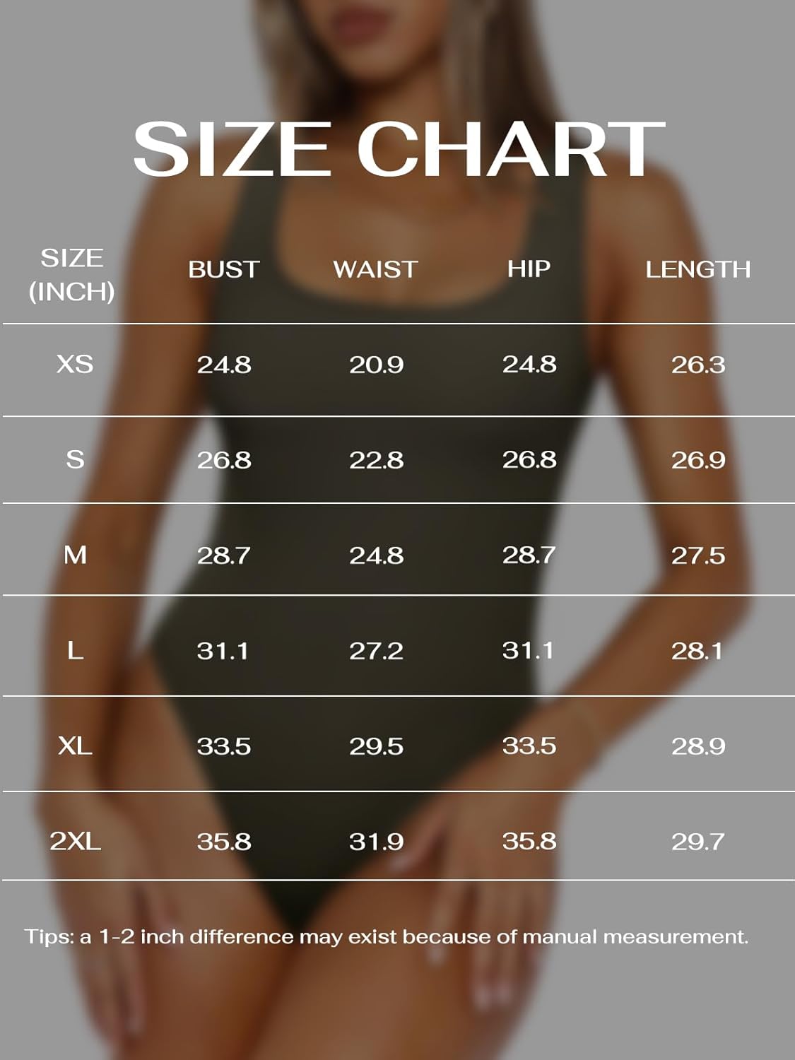REORIA Body Suits Tank Top for Women Scoop Neck Sleeveless Ribbed Sexy Slimming Bodysuit Tops 2026 Summer Going Out Outfits - Image 7