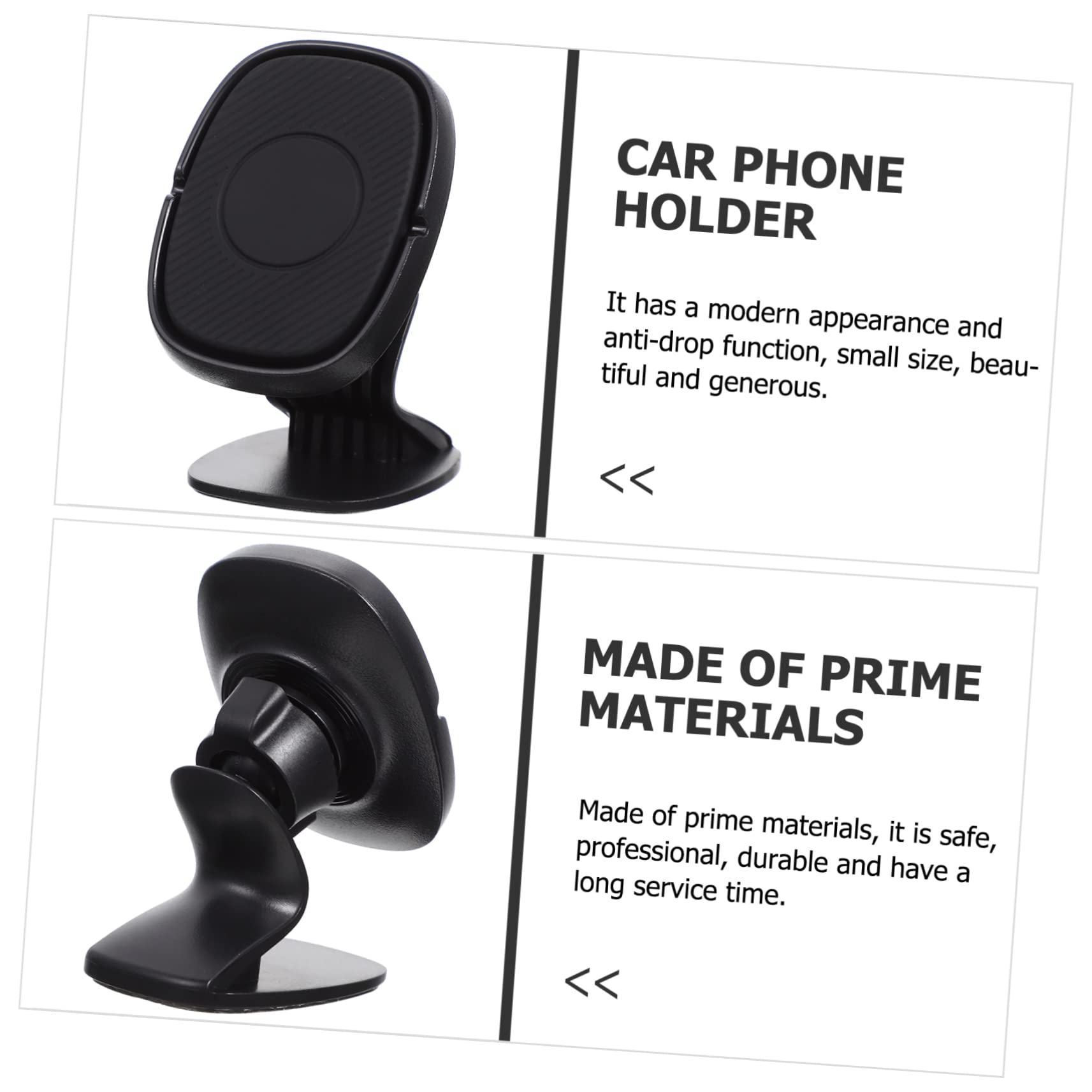 Gatuida 3pezzi Supporto Magnetico Per Smartphone Da Auto Porta Telefono Auto e Rotante Design Elegante Per Navigazione e Chiamate Sicurezza