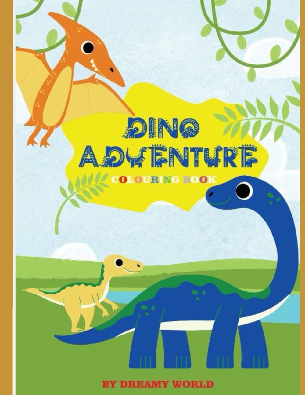dino adventure: coloring book