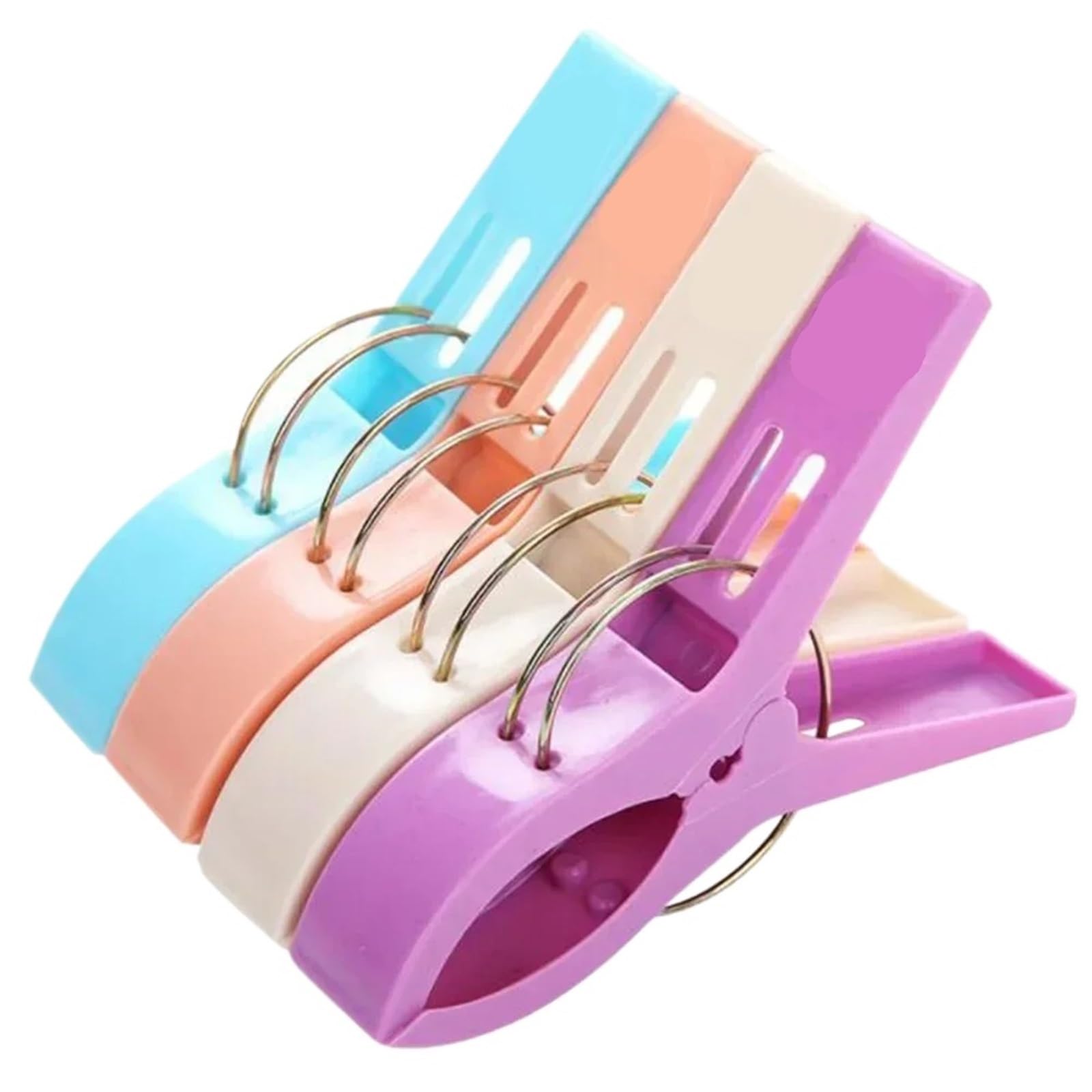 100Pcs Plastic Clothespins Clothes Clips Practical Towel Quilt Pegs For Laundry Lounger for Washing Line(Mixed Color1)