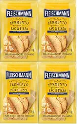 Kit 4 Fermento Biológico Pão e Pizza Seco Fleischmann 10g