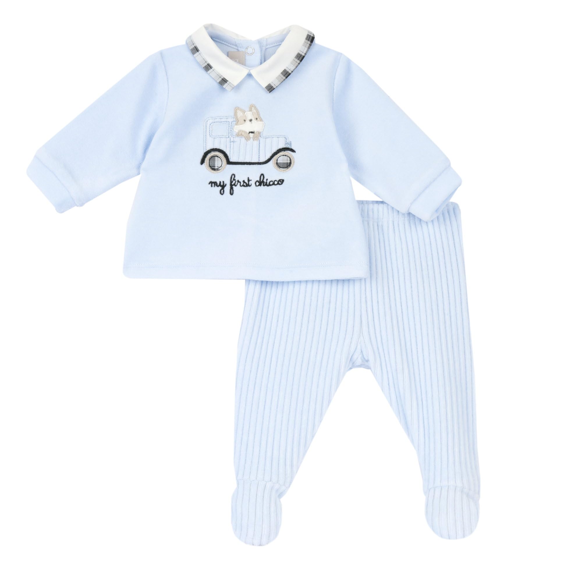 Chicco, Coprifasce e Ghettine, Completino Neonato con Comoda Apertura con Bottoncini, in Calda e Morbida Ciniglia Lavabile in Lavatrice, Abbigliamento Neonato 0-24 Mesi, Idee Regalo Neonato