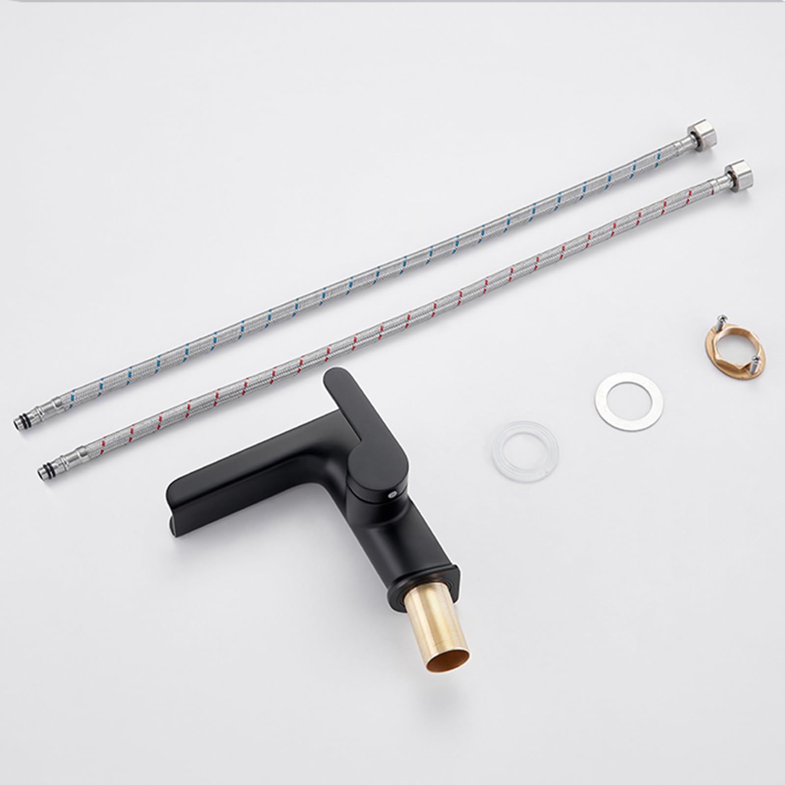 Wodospad bateria umywalkowa z cyfrowym wyświetlaczem temperatury do łazienki ciepłej i zimnej wody