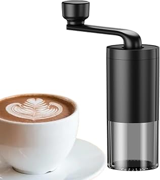 Hand Coffee Bean Grinder Quiet Portable Hand Burr Coffee Mill