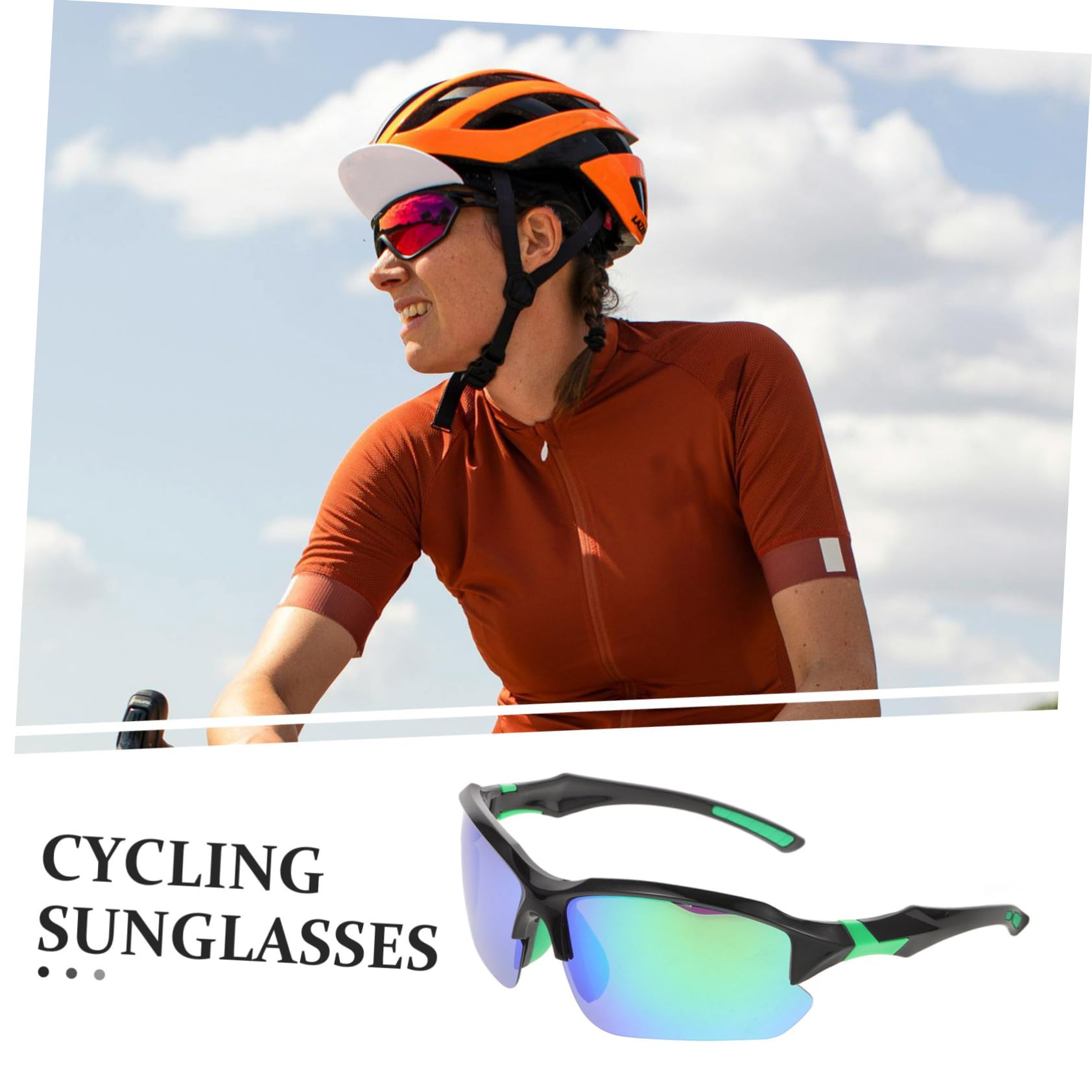 Sosoport Occhiali Da Ciclismo Da 5 Pezzi Occhiali Da Sole Per Baseball Occhiali Da Sole Alla Moda Occhiali Da Sole Sportivi Da Baseball Per Uomo Donna Occhiali Da Sole Occhiali Da