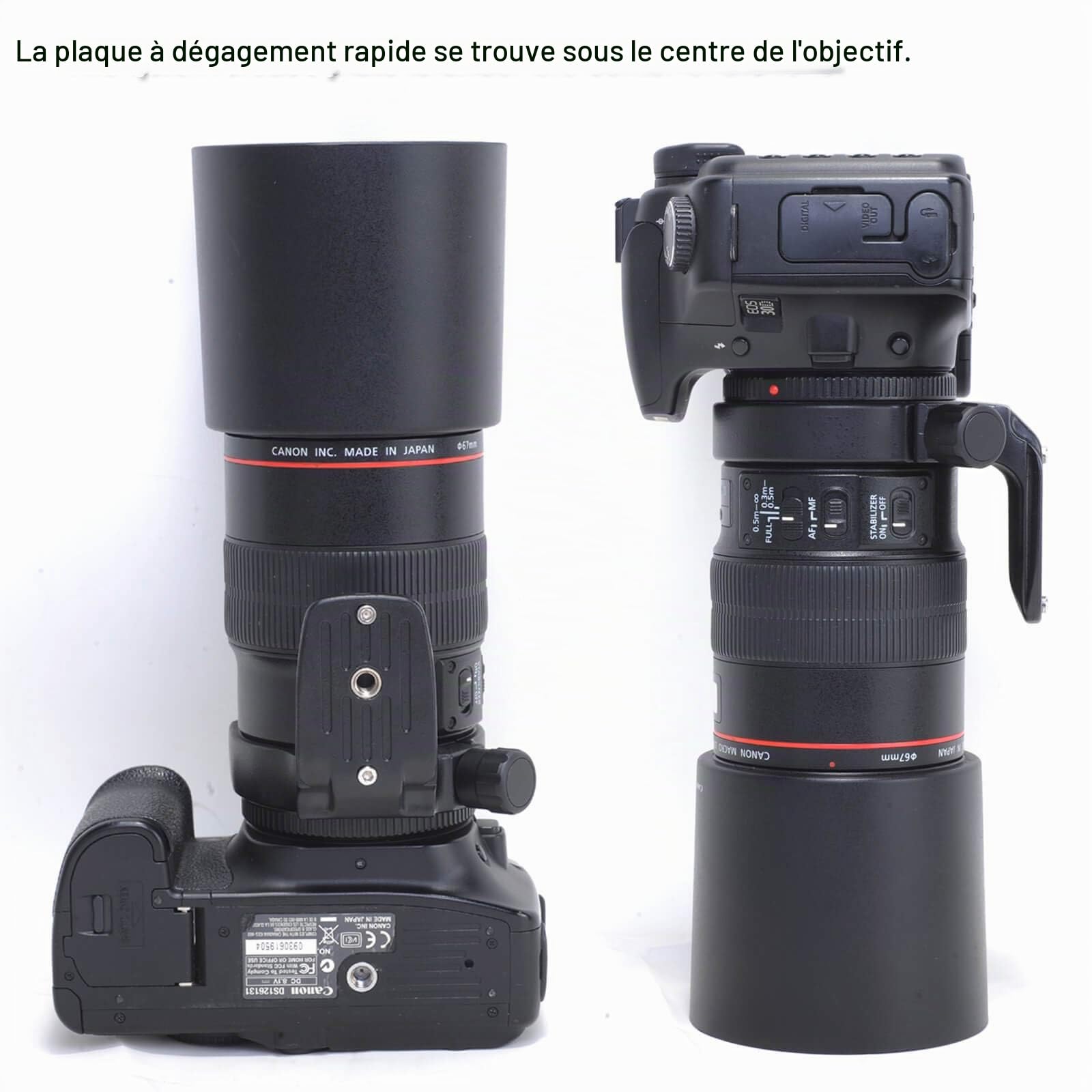 iShoot Métal Objectif Trépied Bague de Fixation Montage Lentille Collier Support Bracket pour Canon EF 100mm f/2.8L is USM Macro Lens