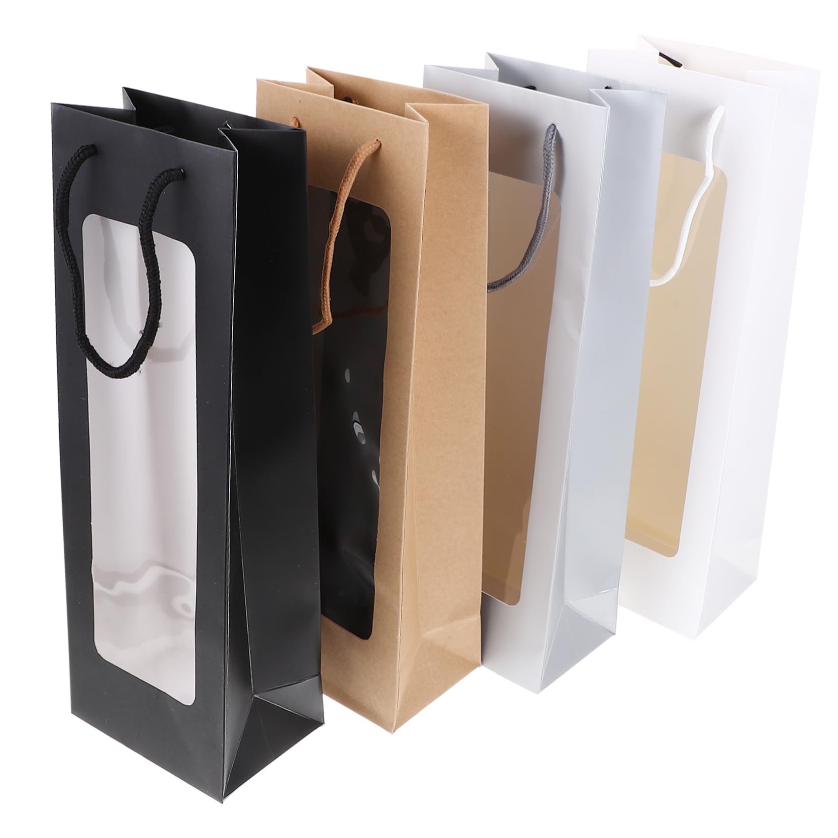 TOPBATHY 5 Ensembles Pochette Sachet Scellable Pour À Vin Range Bouteille Porte Bouteille D' De Bouteilles De Vin Rouge Papier 4 Pièces * 5