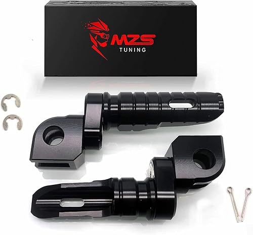 Miniatura 7 de MZS Estriberas para motocicleta, 360 Roating Rider Pedal de descanso negro CNC compatible con F900R  F900XR  R nine T  R nine T ScramblerPure