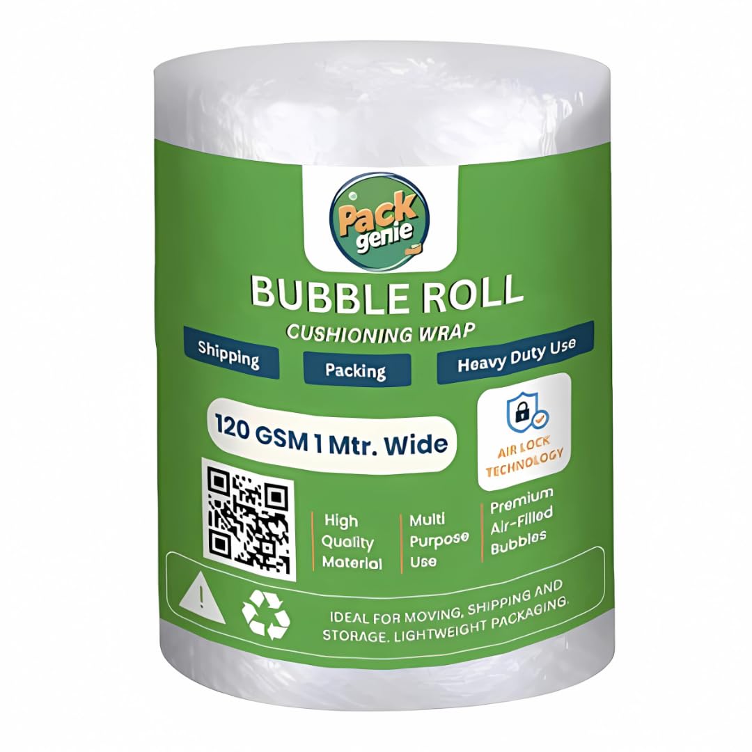120 Gsm Heavy Air Bubble Wrap Packing Roll for Safety, Multipurpose Packing Needs 1 Meter Wide (10 Meter)-image-23