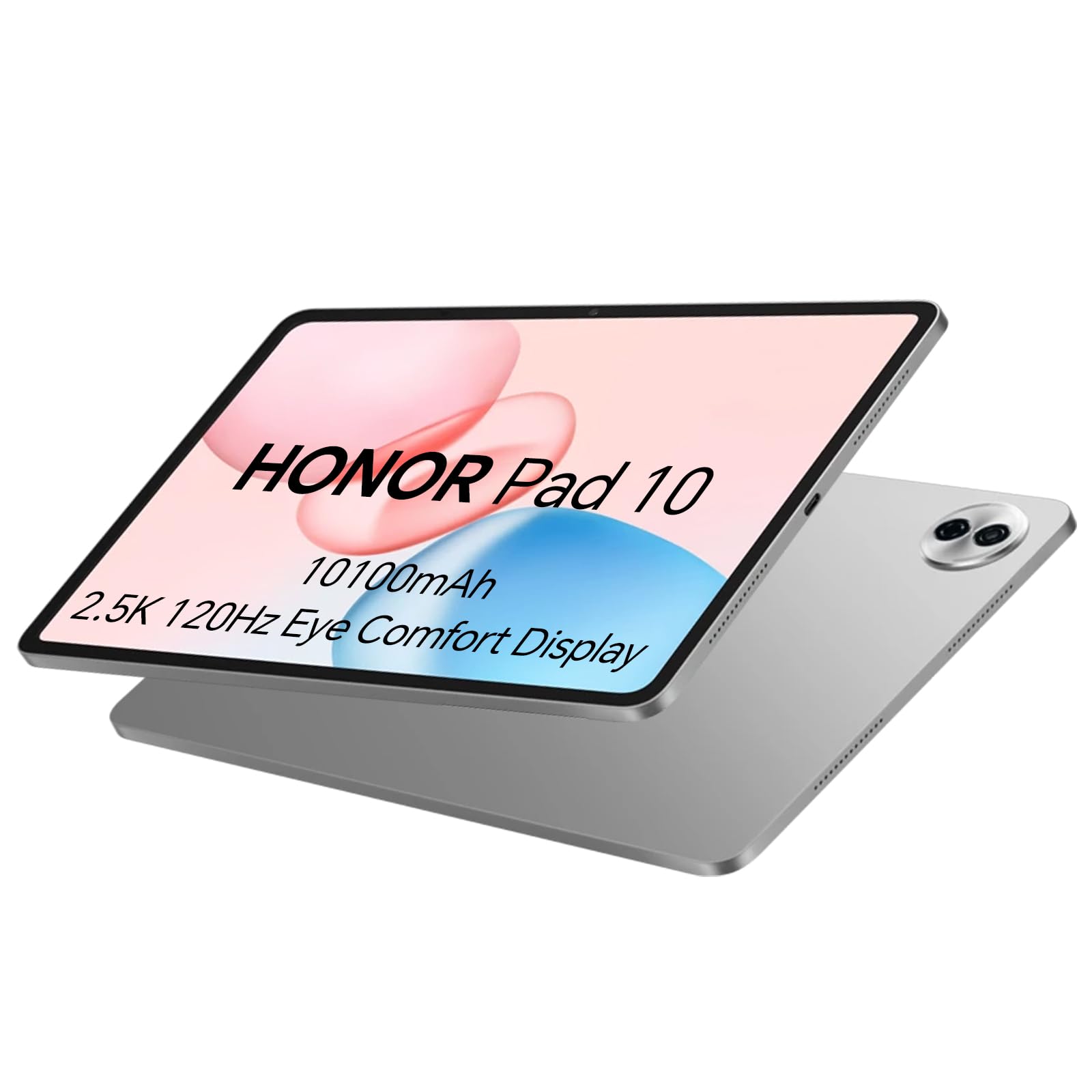 Honor Pad 10 Tablet, 8 GB 256 GB, 10100 mAh, 12.1 pollici 120 Hz 2.5 K LCD TFT, Snapdragon 7 Gen 3, 6 Altoparlanti, WiFi Tablet Android 15, Servizi Google, Custodia in metallo, Fotocamera 8 MP, Grigio