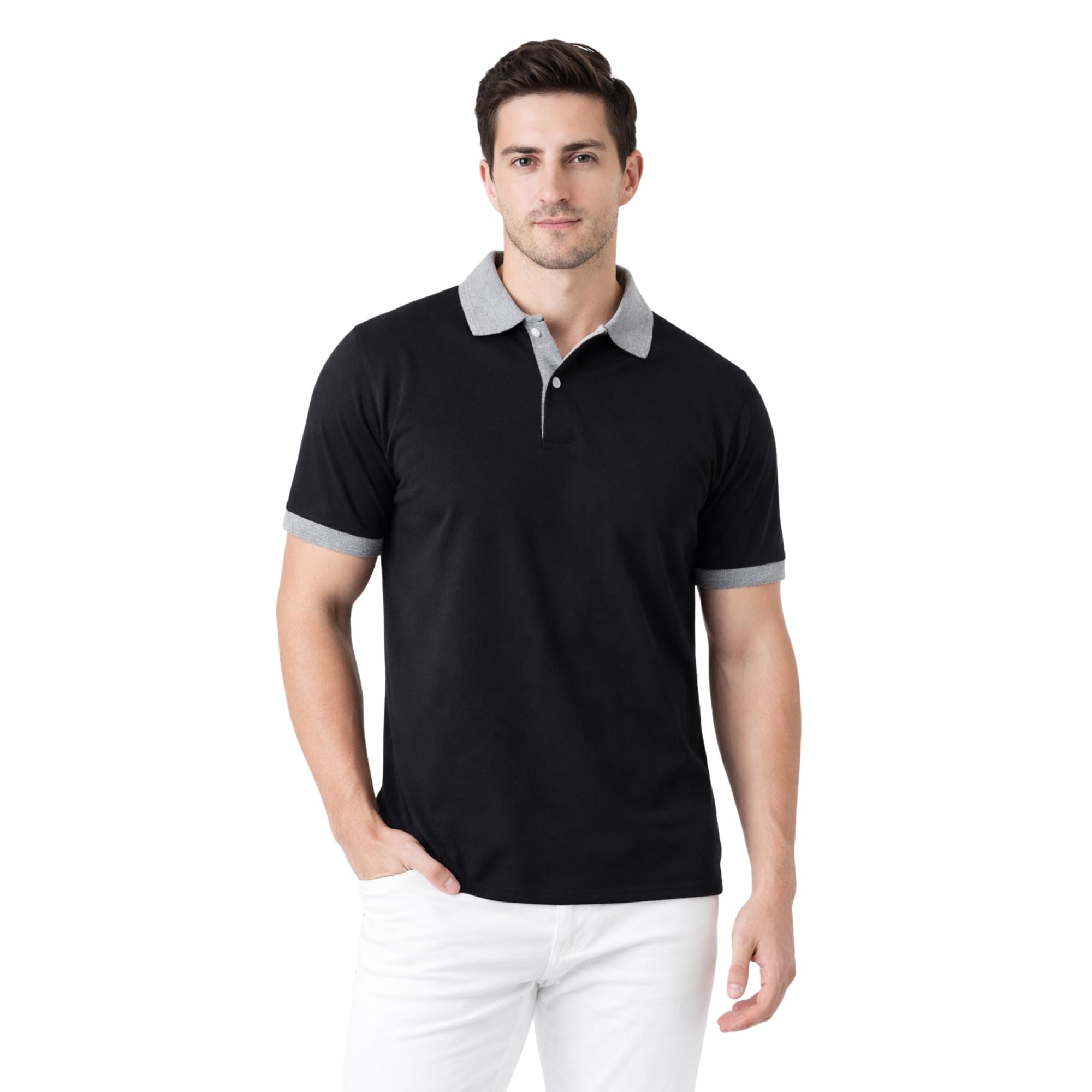 Sink Men’s Polo T-Shirt | Half Sleeve Polo Neck T-Shirt | Cotton Blend Fabric | Regular Fit t-Shirt-image-44