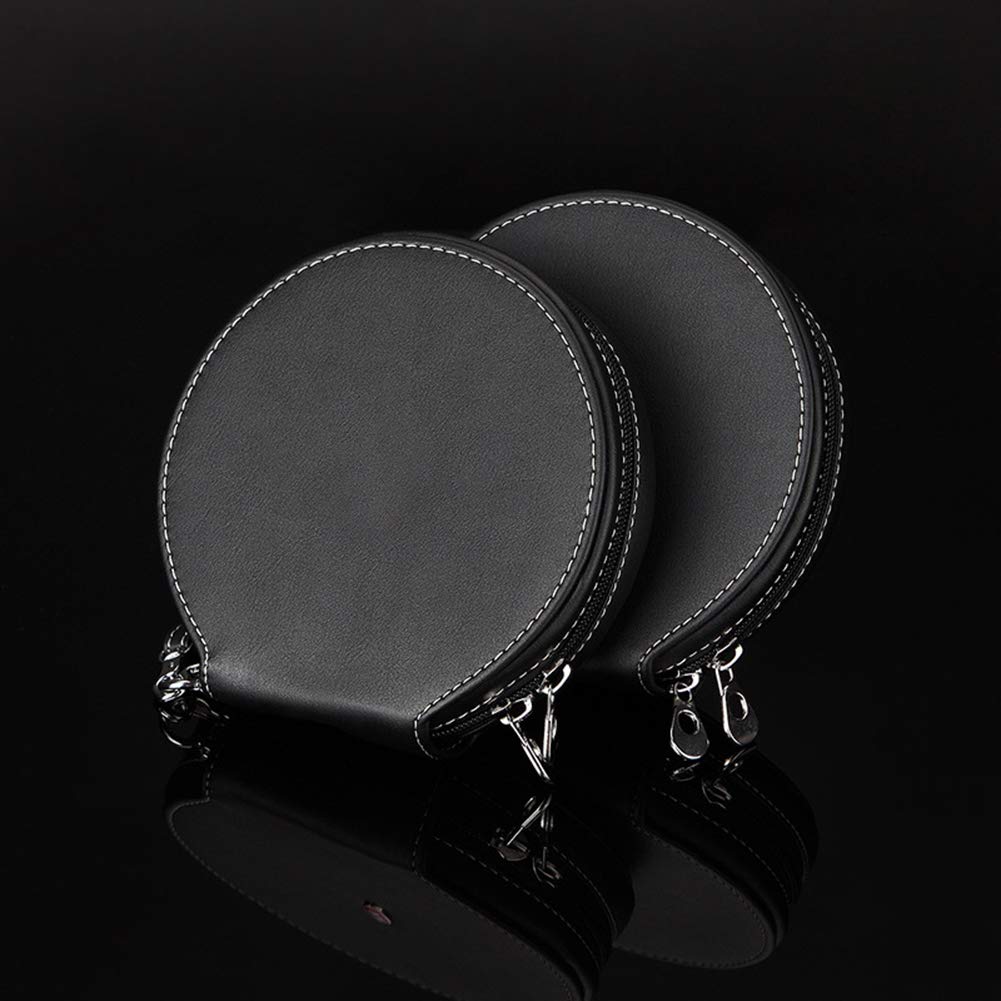 Porta CD Custodia Auto,Custodia per CD/DVD da 20 Capacità Portafoglio Portafoglio in Pelle PU Divisore per CD con Film per Film Divisorio Portatile per DVD Organizer Cartella per Viaggi in Auto