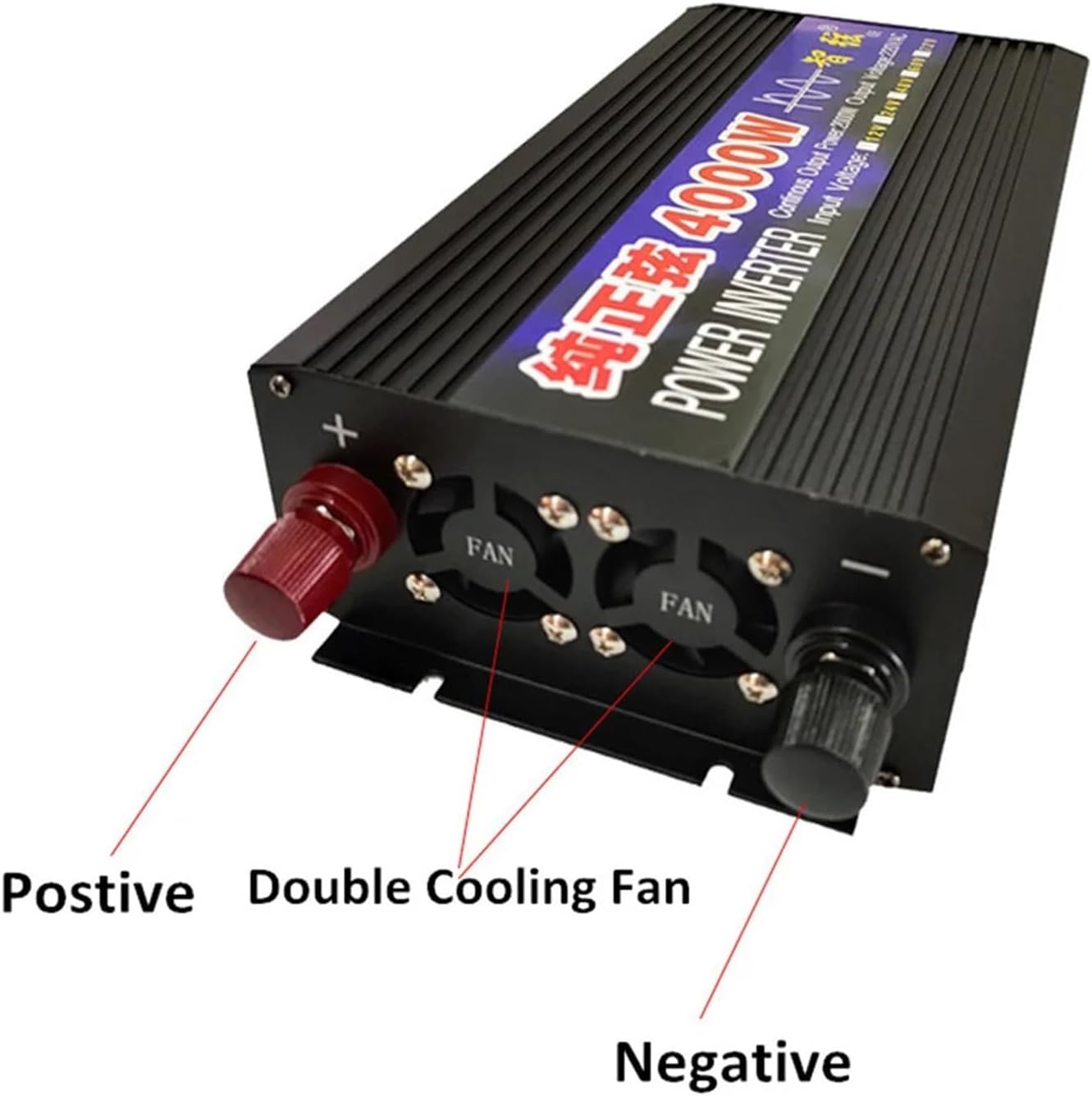 Inverter 12V 220V 1000W 3000W 4000W DC12V 24V 48V to AC 220V Voltage Convertor 50/60HZ Power Inverter(48V_230V(60HZ))(48V-230V(60HZ))