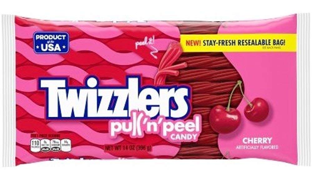 Amazon | Twizzlers Pull 'n' Peel Candy - Cherry 14 oz. 396g
