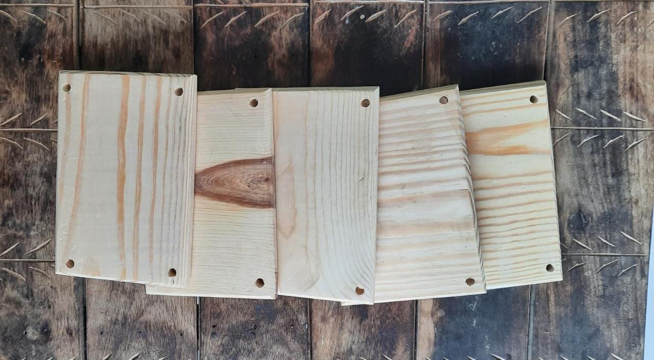 Pooja ki Potli® Wooden Rectangular Plank for Macrame Wall Hanging Plant Hanger & Other Projects | Pack of 5 (10 x 5 Inch) (B09YM31LR5) Amazon Price History, Amazon Price Tracker