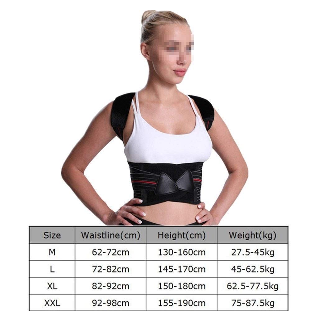 Correttore posturale Regolabile per clavicola Uomo Donna Tutore per la Schiena Spalla Supporto Lombare Cintura Correzione della Postura del Corsetto