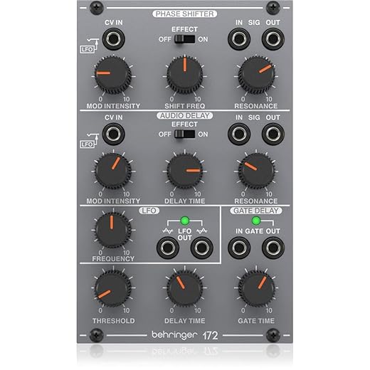 Behringer 172 PHASE SHIFTER/DELAY/LFO Legendary Analog Phase Shifter/Delay/LFO Module for Eurorack