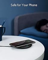 Vista 7 de Anker Cargador inalámbrico, PowerWave 7.5 Pad con ventilador de refrigeración interno, 7.5W para iPhone 11, 11 Pro, 11 Pro Max, XS Max, XR, XS, X