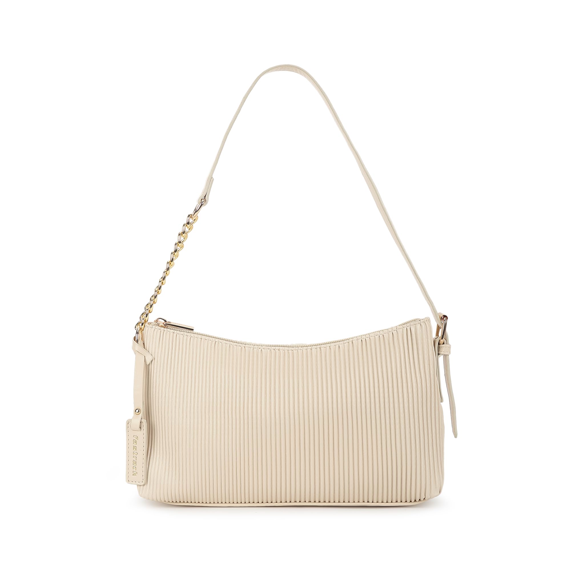 Casual Shoulder Bag with Top Zipper Closure for Girls, Medium Size with Internal Zipper, Made with Premium Faux Leather, Versatile and Durable Design, Beige-image-15