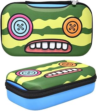 Innovative Designs Indecisive Monster Fuggler Pencil Case - Molded EVA Hard Shell School Supply Organizer with Zipper