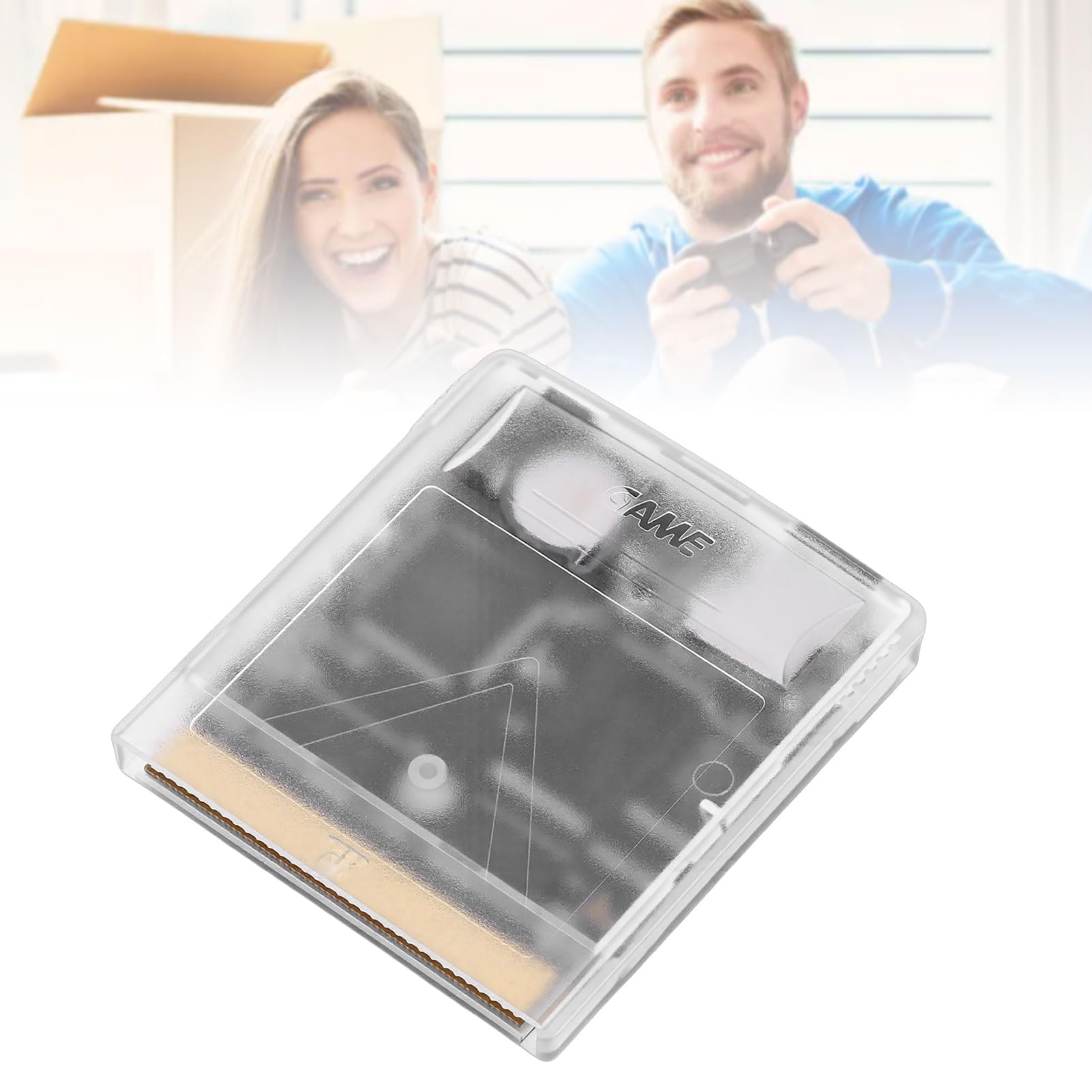 Carte Mémoire Intégrée de 8 Go pour Gameboy Color et Gameboy Advance, avec Prise en Charge de MBC1 MBC2 MBC3 MBC5, Jeu Rétro Multifonctionnel pour Jeux Classiques (Blanc Transparent)