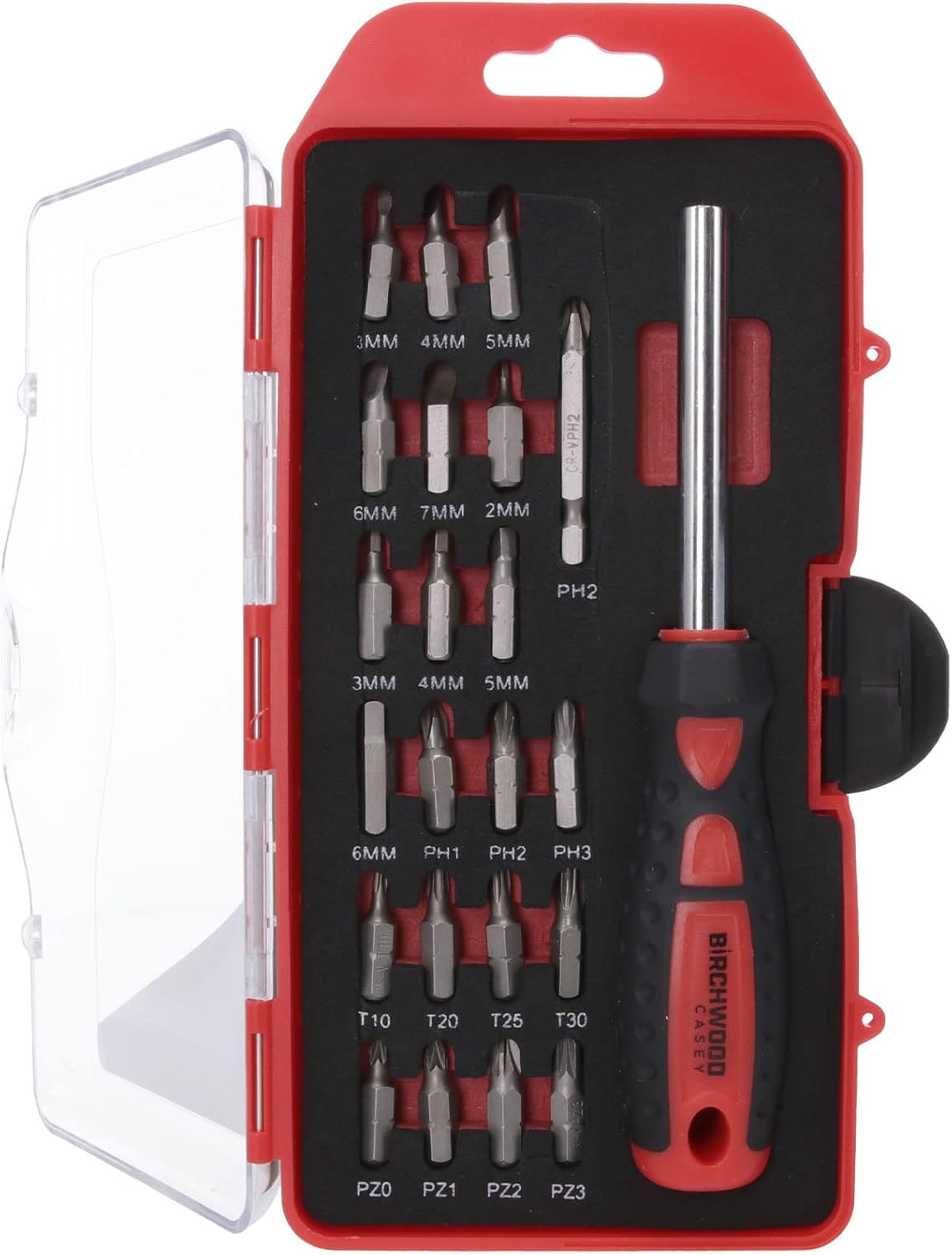 BIRCHWOOD CASEY Basic Screwdriver Kit | Durable Versatile Gunsmithing Wrench 22 Piece Set | Case Included