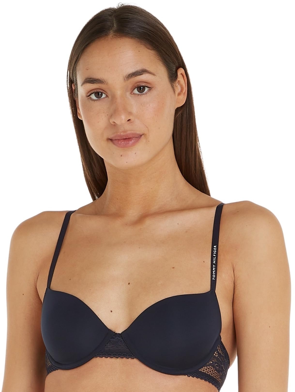 Tommy Hilfiger Women’s Underwire Balconette Bra, Blue (Desert Sky), 34A
