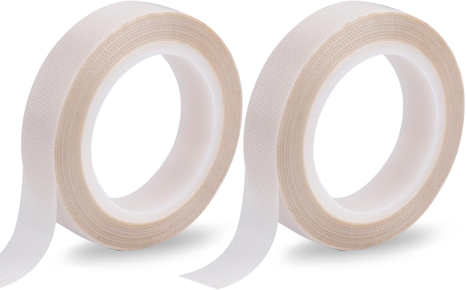 NQEUEPN 2 Rolls 0.51inx32.81ft Low Friction Tapes, Abrasion Squeak Resistant Drawer Slide Glide Tape PTFE Surface Protection Tape for Wood Drawer Cabinet Curtain Furniture (Brown)