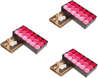 NOLITOY 3 Caixas De Sabonete De Rosa Sabonete De Banho Perfumado Rosa Encantada Rosa Preservada Sabonete Perfumado Rosa Flor Planta Sabonete De Óleo Essencial Sabonete De Banho Rosa Flor