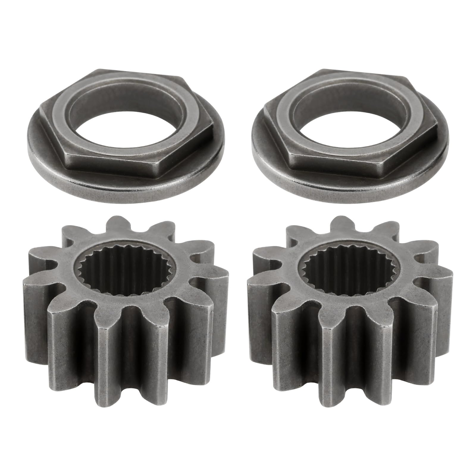 eMagTech 2 Set Steering Shaft Pinion Gear and Bushing Kit Compatible with MTD Compatible with Cub Cadet 717-1554, 917-1554, 941-0656A, 741-0656A Lawnmower Steering Precision
