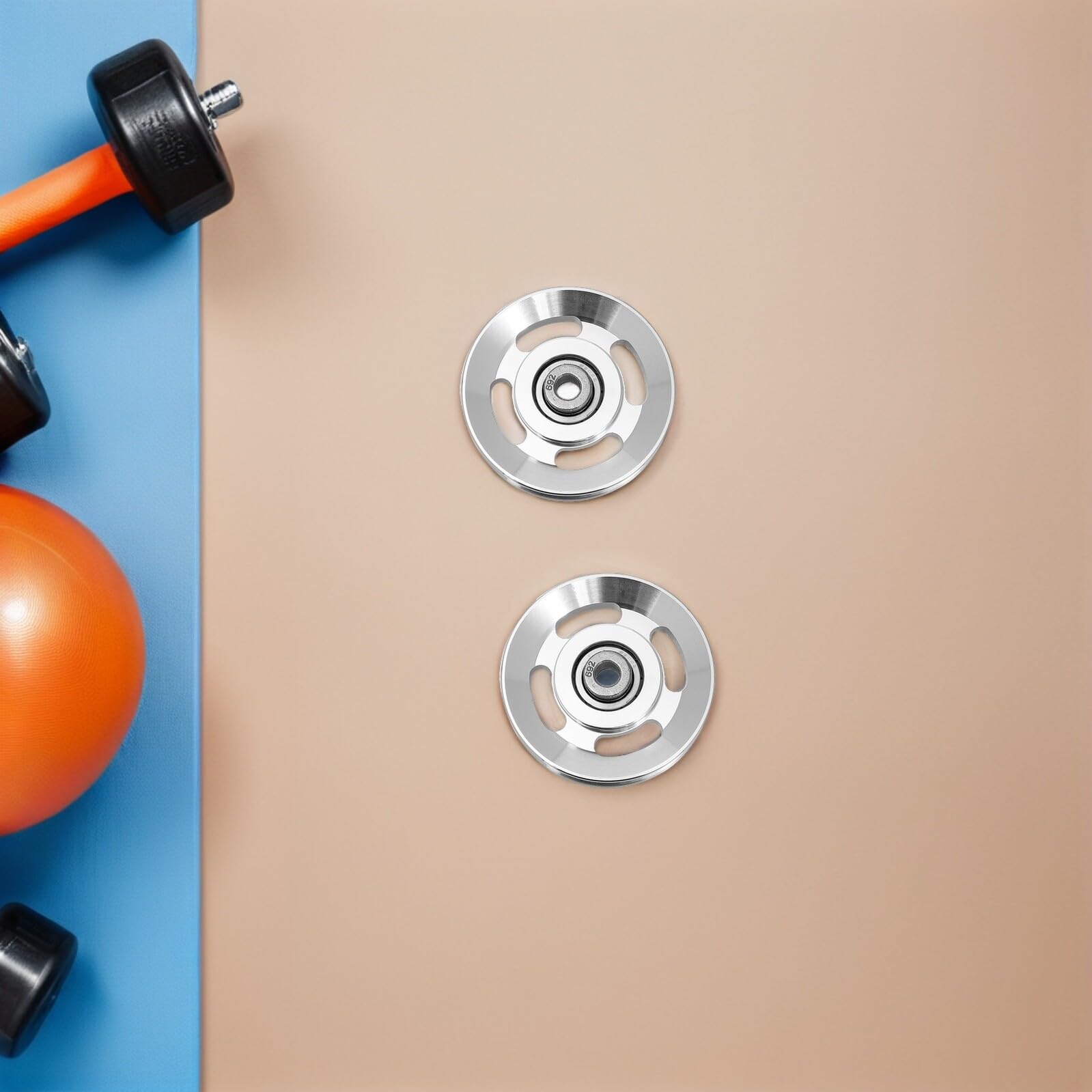 MAGICLULU Polea de Gimnasio de Aleación de Aluminio, 3 Piezas