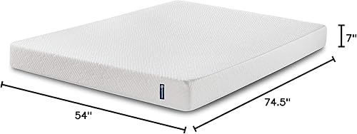 Miniatura 2 de Serta - Colchón de espuma viscoelástica de gel refrescante de 7 pulgadas tamaño matrimonial mediano-firme apoyo certificado CertiPur-US prueba de