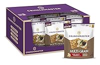 Vista 1 de Crunchmaster Galletas multicereal Cheddar blanco envejecido, sin gluten, 4 onzas (paquete de 12)