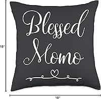 Vista 4 de Momo Gifts Blesd Momo - Cojín (18.0 x 18.0 in), multicolor