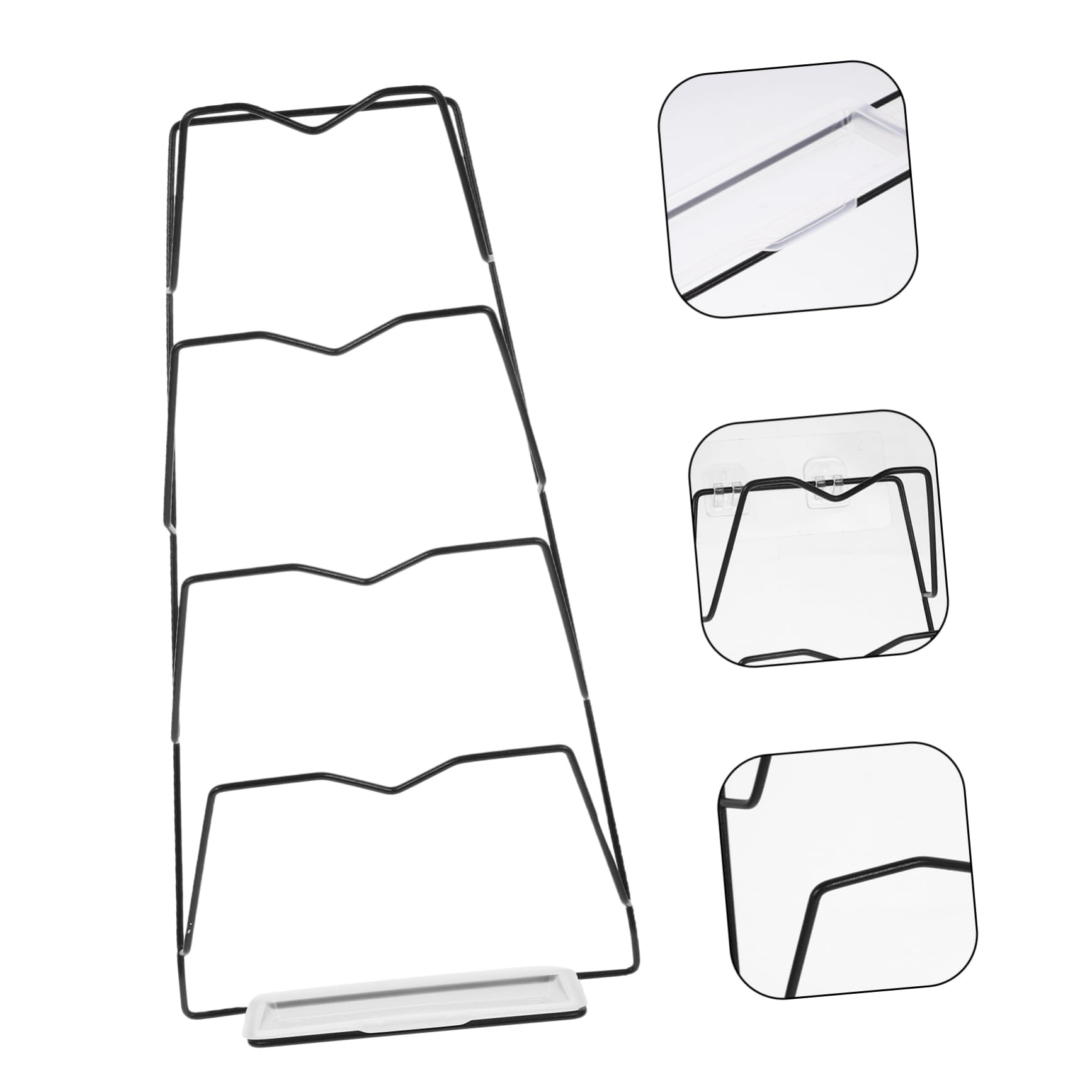 COLLBATH Wandmontierter Deckelhalter aus Eisen und Silikon, 1 Satz