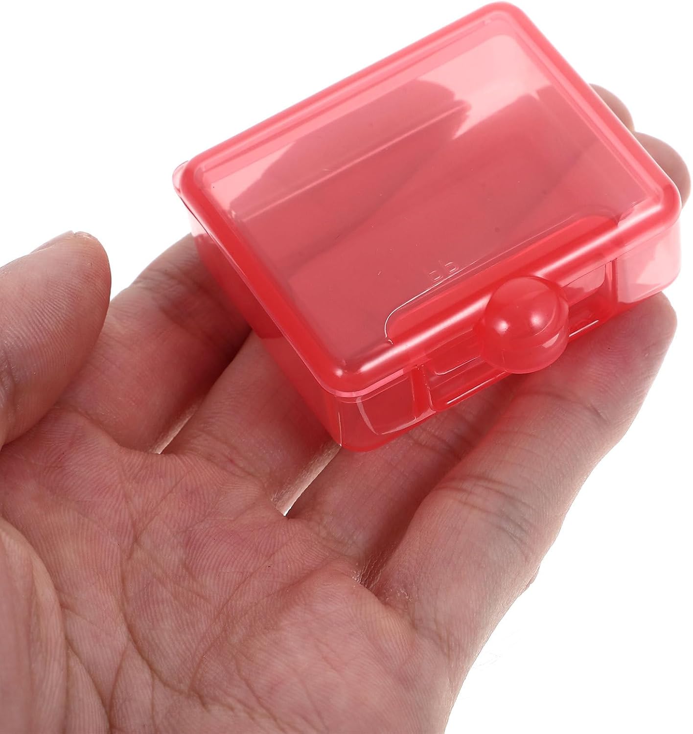 STAHAD Medicine Case Organizer 6Pcs Small Plastic Pill Boxes Travel Pill Dispenser Portable Tablet Storage Containers for Daily Medication and Travel Accessories image 3
