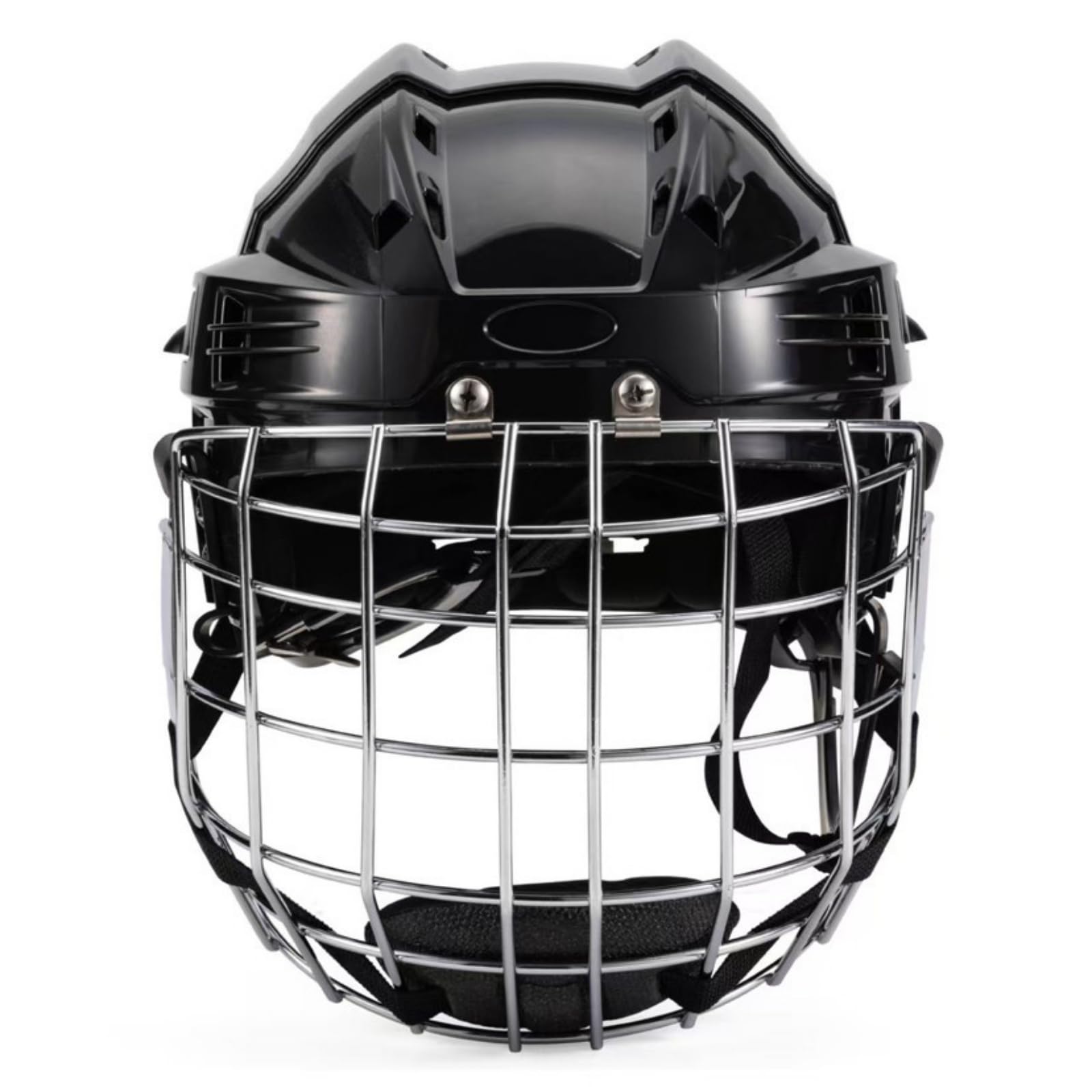 Xgdsnly Ice Hockey Helmet Lightweight Hockey Helmet Comfortable Padding Sports Headgear for Inline Skating, Football, Black, Small Head Circumference 52-58
