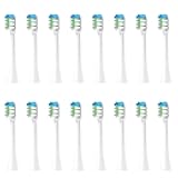 Compatible for 360 T1 Y1 Toothbrush Replacement Heads,16pcs(16pcs Standard Clean)